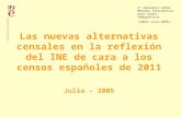 2º Seminario sobre Métodos Alternativos para Censos Demográficos  (INEGI Julio-2005)