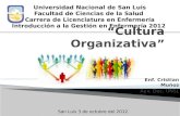 “Cultura Organizativa”