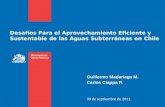 Desafíos Para el Aprovechamiento Eficiente y Sustentable de las Aguas Subterráneas en Chile