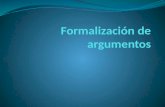 Formalización de argumentos