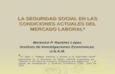LA SEGURIDAD SOCIAL EN LAS CONDICIONES ACTUALES DEL MERCADO LABORAL *