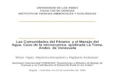 UNIVERSIDAD DE LOS ANDES FACULTAD DE CIENCIAS INSTITUTO DE CIENCIAS AMBIENTALES Y ECOLÓGICAS