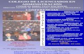 COLEGIO DE LICENCIADOS EN ADMINISTRACIÓN CONSEJO DIRECTIVO NACIONAL