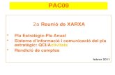 2a  Reunió de XARXA Pla Estratègic-Pla Anual