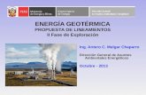 ENERGÍA GEOTÉRMICA PROPUESTA DE LINEAMIENTOS II Fase de Exploración
