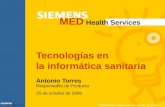 Tecnologías en  la informática sanitaria