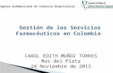 Gestión de los  Servicios Farmacéuticos  en Colombia