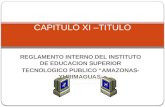 CAPITULO XI –TITULO