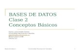 BASES DE DATOS Clase 2 Conceptos B á sicos