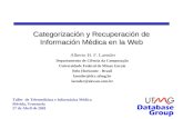 Categorización y Recuperación de Información Médica en la Web