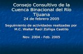 Consejo Consultivo de la Cuenca Binacional del Río Tijuana 24 de febrero 2005