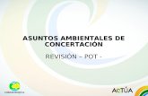 ASUNTOS AMBIENTALES DE CONCERTACIÓN REVISIÓN – POT -