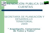 RENDICIÓN PUBLICA DE CUENTAS