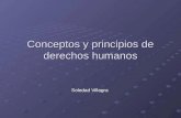 Conceptos y principios de derechos humanos