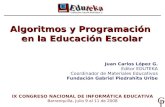 Algoritmos y Programación  en la Educación Escolar