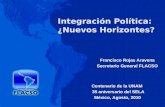 Integración Política:  ¿Nuevos Horizontes?