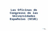 Las Oficinas de Congresos de las Universidades Españolas (OCUE)