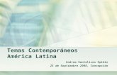 Temas Contemporáneos  América Latina
