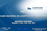 PNLT PLANO NACIONAL DE LOGÍSTICA DE TRANSPORTES REUNIÃO REGIONAL Região 1 (AC, AM, RO, RR)