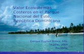 Valor Ecosistemas Costeros en el Parque Nacional del Este, República Dominicana