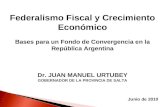 Federalismo Fiscal y Crecimiento Económico