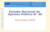 Estudio Nacional de  Opinión Pública N° 46