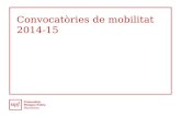 Convocatòries de mobilitat  2014-15