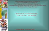 Repùblica Bolivariana de Venezuela Universidad Alonso de Ojeda Facultad de Humanidades y Educación