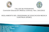 TALLER DE POSGRADO Comisión Educación Médica continua. Res. 1601/2012