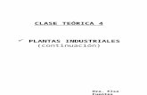 CLASE TEÓRICA 4 PLANTAS INDUSTRIALES  (continuación)