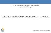 COORDINADORA DE ONGD DE ESPAÑA Grupo sectorial de agua