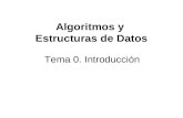 Algoritmos y  Estructuras de Datos