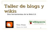 Taller de blogs y wikis