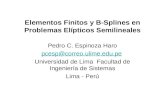 Elementos Finitos y B-Splines en Problemas Elípticos Semilineales