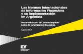 Las Normas Internacionales de Información Financiera  y su implementación  en Argentina