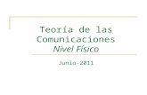 Teoría de las Comunicaciones Nivel Físico Junio-2011