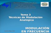 Tema 3 Técnicas de Modulación Analógica MODULACIÓN EN FRECUENCIA