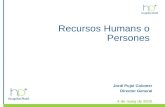Recursos Humans o Persones