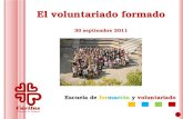 El voluntariado formado 30 septiembre 2011