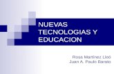NUEVAS TECNOLOGIAS Y EDUCACION