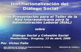 Institucionalización del  Diálogo Social