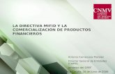 LA DIRECTIVA MIFID Y LA COMERCIALIZACIÓN DE PRODUCTOS FINANCIEROS