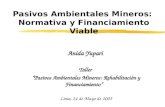 Pasivos Ambientales Mineros:  Normativa y Financiamiento Viable