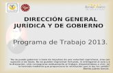 DIRECCIÓN GENERAL JURÍDICA Y DE GOBIERNO .
