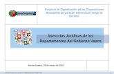Asesorías Jurídicas de los Departamentos del Gobierno Vasco