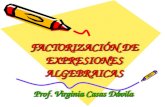 FACTORIZACIÓN DE EXPRESIONES ALGEBRAICAS