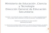 Ministerio de Educación ,Ciencia y Tecnología Dirección General de Educación Secundaria