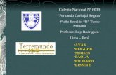 Colegio Nacional Nº 6039 “Fernando Carbajal Segura” 4º año Sección “B” Turno Mañana