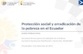 Protección social y erradicación de la pobreza en el Ecuador