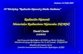 Radiación Natural:  Materiales Radiactivos Naturales (NORM)